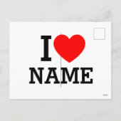 Ik hartnaam feestdagenkaart (Achterkant)