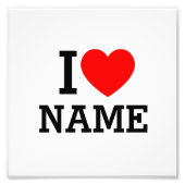 Ik hartnaam foto afdruk (Voorkant)