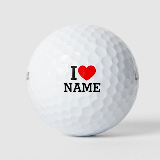 Ik hartnaam golfballen (Voorkant)