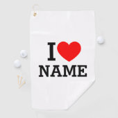 Ik hartnaam golfhanddoek (Insitu)