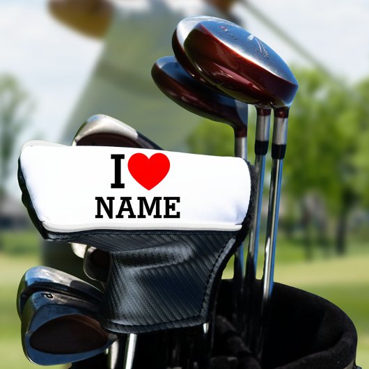 Ik hartnaam golfheadcover