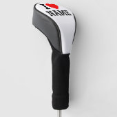 Ik hartnaam golfheadcover (Schuin)