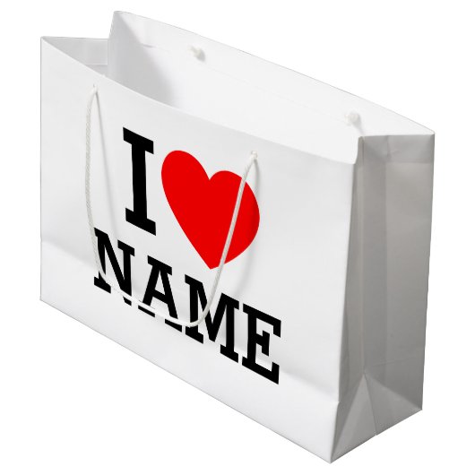 Ik hartnaam groot cadeauzakje (Voorkant Gekanteld)