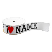Ik hartnaam grosgrain lint (Spoel)