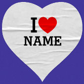 Ik hartnaam hart sticker