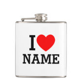 Ik hartnaam heupfles (Voorkant)