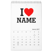 Ik hartnaam kalender (Jan 2027)