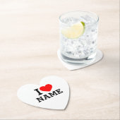 Ik hartnaam kartonnen onderzetters (Insitu)