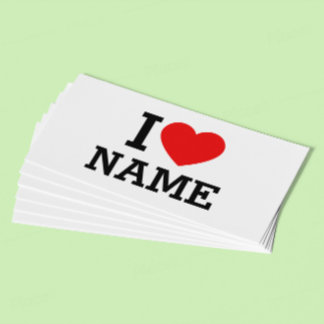 Ik hartnaam klantenkaartje
