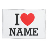 Ik hartnaam kussensloop (Achterkant)