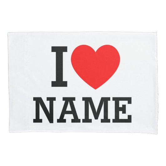 Ik hartnaam kussensloop (Voorkant)