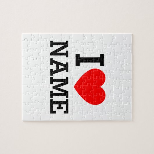 Ik hartnaam legpuzzel (Horizontaal)