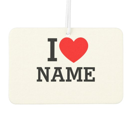 Ik hartnaam luchtverfrisser (Achterkant)