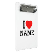 Ik hartnaam mini klembord (Schuin)