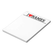 Ik hartnaam notitieblok (Linkerzijde)