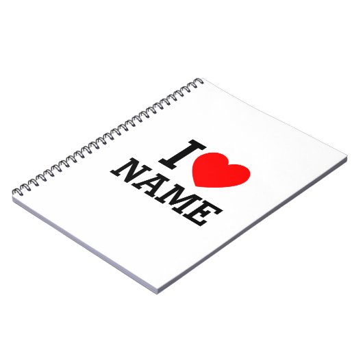 Ik hartnaam notitieboek (Linkerzijde)