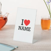 Ik hartnaam reclamebord met voetstuk (Insitu)