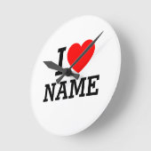 Ik hartnaam ronde klok (Hoek)