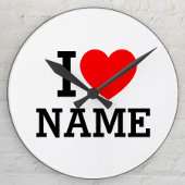 Ik hartnaam ronde klok