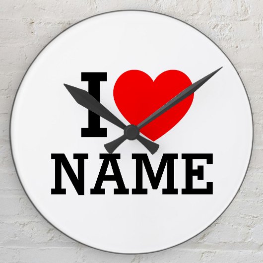 Ik hartnaam ronde klok