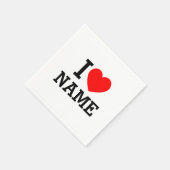 Ik hartnaam servet (Hoek)