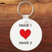 Ik hartnaam sleutelhanger (Voorkant)