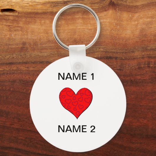 Ik hartnaam sleutelhanger (Voorkant)