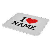 Ik hartnaam snijplank (Hoek)