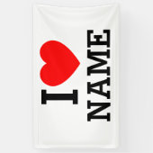 Ik hartnaam spandoek (Verticaal)