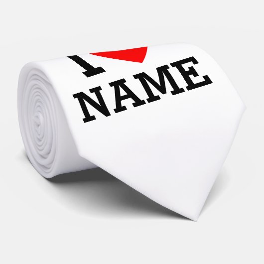 Ik hartnaam stropdas (Opgerold)