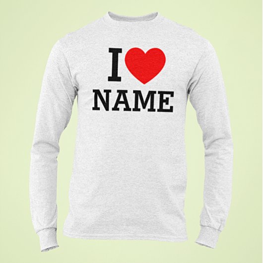 Ik hartnaam t-shirt