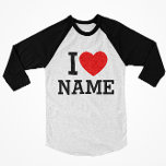 Ik hartnaam t-shirt<br><div class="desc">Schrijf uw gewenste Naam of Tekst op de naamSectie.</div>