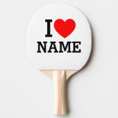 Ik hartnaam tafeltennisbatje (Voorkant)