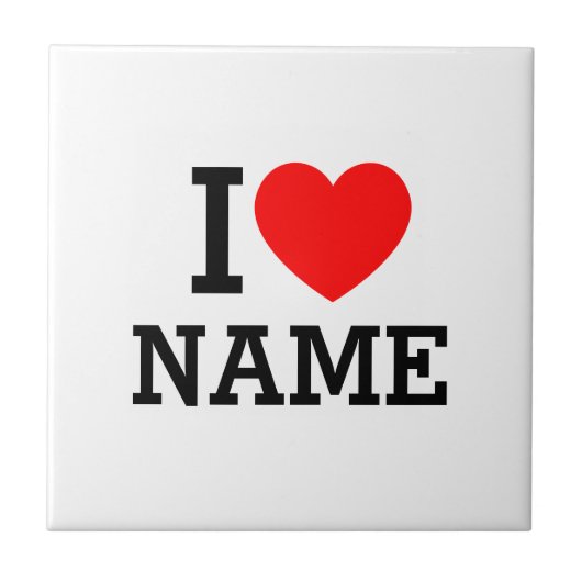 Ik hartnaam tegeltje (Voorkant)