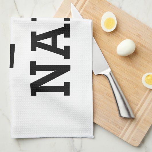 Ik hartnaam theedoek (Quarter Fold)