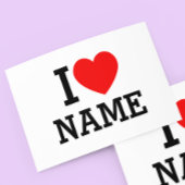 Ik hartnaam tissuepapier