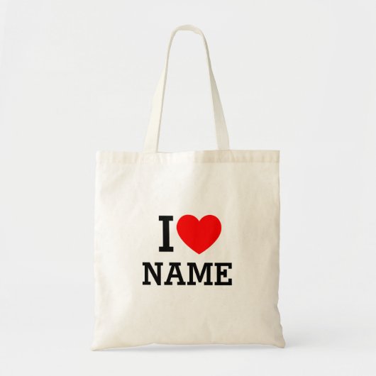 Ik hartnaam tote bag (Voorkant)