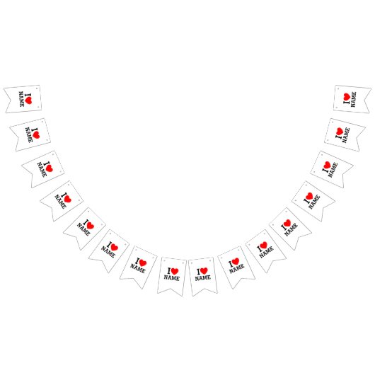 Ik hartnaam vlaggetjes (Alle)