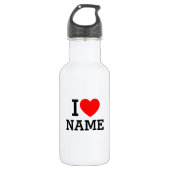 Ik hartnaam waterfles (Voorkant)