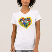Ik hartritme schattige cartoon t-shirt (Voorkant)
