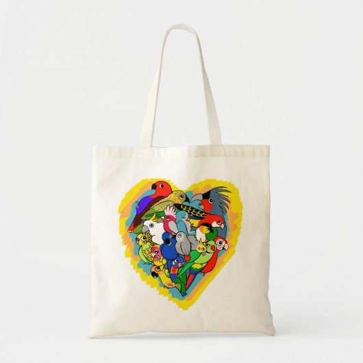 Ik hartritme schattige cartoon tote bag (Voorkant)