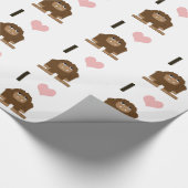 Ik hartstocht cadeaupapier (Hoek)