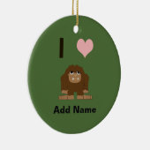 Ik hartstocht keramisch ornament (Rechts)