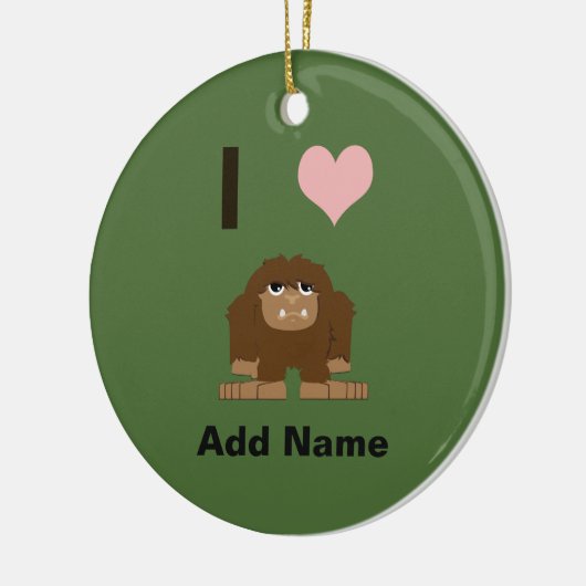 Ik hartstocht keramisch ornament (Links)