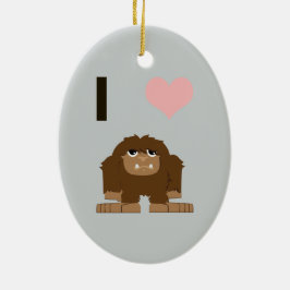 Ik hartstocht keramisch ornament
