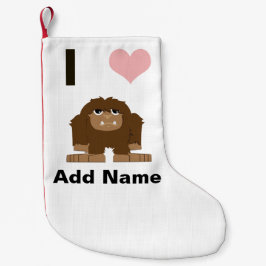 Ik hartstocht kleine kerstsok