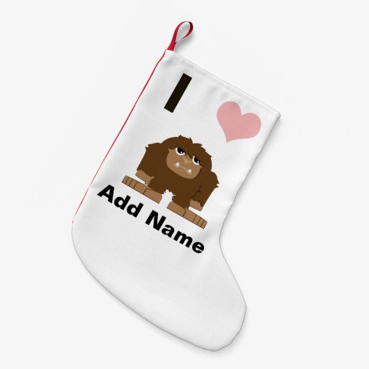 Ik hartstocht kleine kerstsok (Voorkant (Hangend))