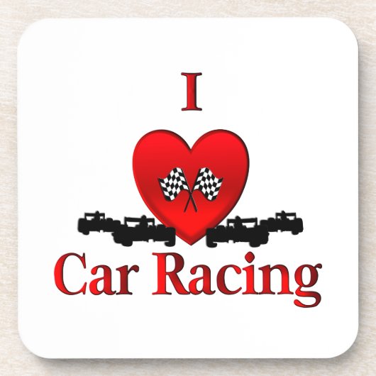 Ik hartwagen Racing Drankjes Onderzetter (Voorkant)