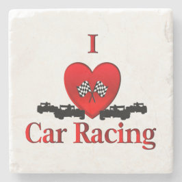 Ik hartwagen Racing Stenen Onderzetter