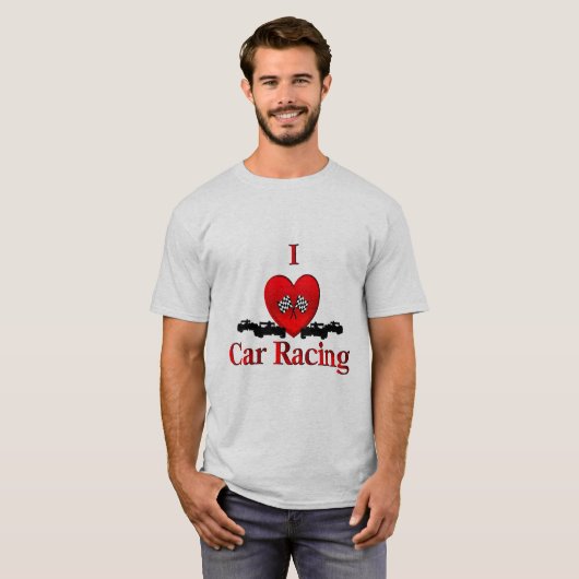 Ik hartwagen Racing T-shirt (Voorkant volledig)